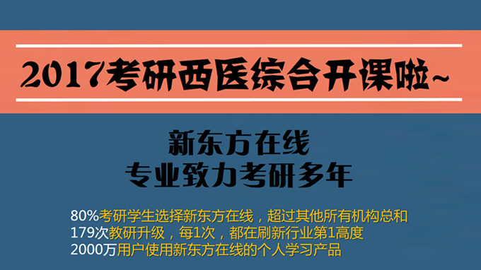 2017考研西医综合签约全程班