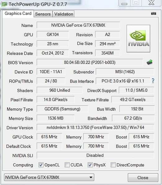 GPU-Z（最常用的顯卡性能測(cè)試工具）