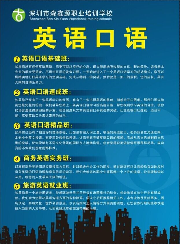 深圳旅游英語培訓班