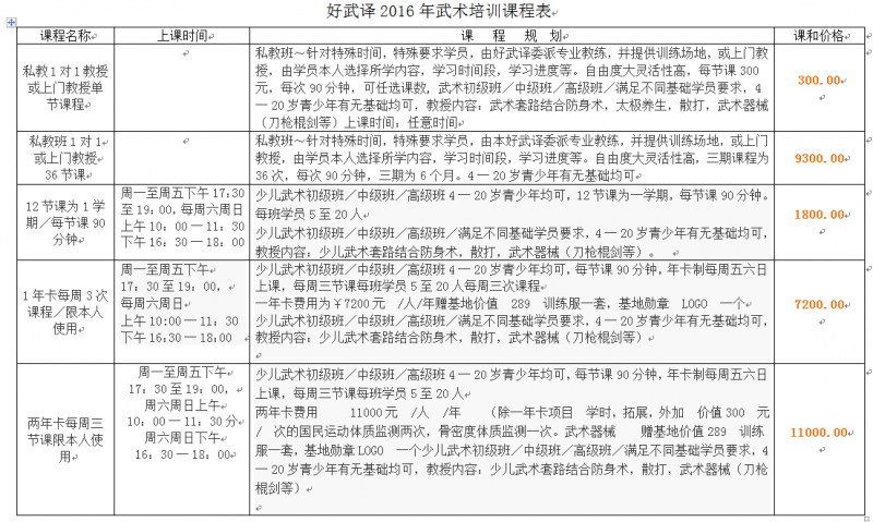 私教1对1教授或上门教授单节课程