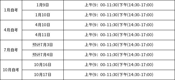 廈門2021年10月自考考試時間安排 廈門成人大專自考的流程